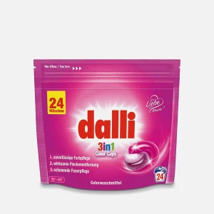 DALLI COLOR 3in1 skalbimo kapsulės, 24 vnt.