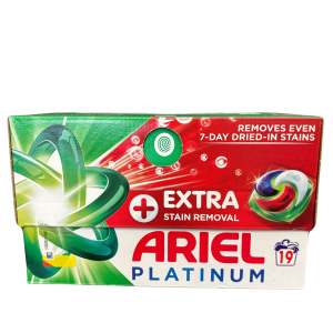 Ariel Platinum + Stain Remover Pods (19 vnt.)