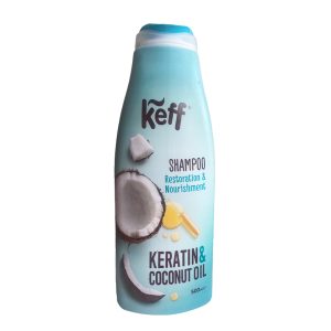 Keff Keratin & Coconut Oil šampūnas – atgaivinimas ir spindesys