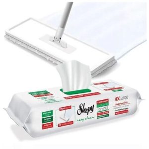 Sleepy Easy Clean drėgnų servetėlių grindims, 50 vnt. žalios