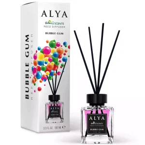 Alya namų kvapo difuzorius „Kramtomoji Guma“ 100 ml su mediniais pagaliukais