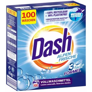Dash 2in1 universalūs skalbimo milteliai 6 kg, 100 skalbimų pakuotė