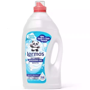 Lermos baltų ir šviesių audinių skalbimo gelis 4,3 l, 116 skalbimų butelis