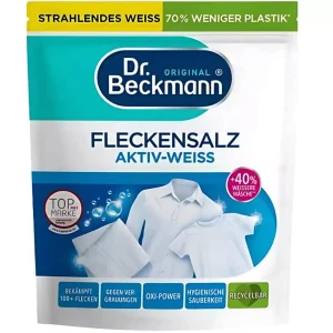 Dr. Beckmann dėmių šalinimo druska baltiems audiniams 400 g pakuotė