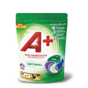A+ Optimal skalbimo kapsulės, pakuotė 56 vnt.