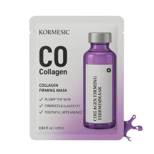 Kormesic Collagen Firming Mask 25 ml – stangrinanti veido kaukė su jūriniu kolagenu, Centella Asiatica ir augaliniais ekstraktais