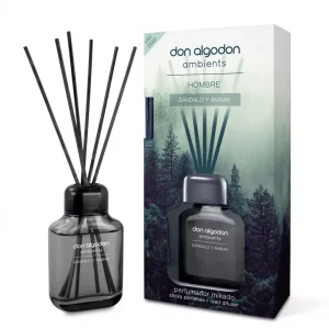 Don Algodón „Sandalwood & Amber“ Mikado vyrams, 65 ml difuzorius