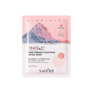 Sadoer Pink Salt Hydrating & Firming Mask 25 ml – veido kaukė su Himalajų rožine druska, hialurono rūgštimi ir Centella Asiatica