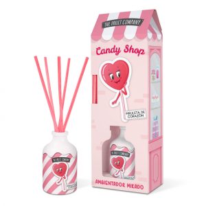 The Fruit Company „Candy Shop Heart Lollipop“ Mikado namų kvapas, 40 ml difuzorius