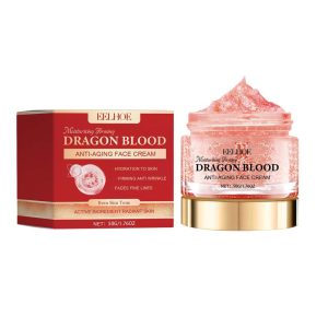 Veido kremas nuo senėjimo Eelhoe Dragon Blood 50 ml – su hialurono rūgštimi, vitaminu E ir Dracaena Marginata ekstraktu.