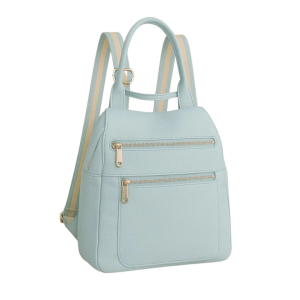 Moteriška šviesiai mėlyna rankinė–kuprinė Urban Elegance