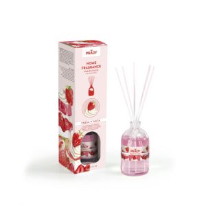 Namų kvapų difuzorius Prady Mikado Parfumé 100 ml – elegantiškas buteliukas su lazdelėmis, Ispanijos gamyba.