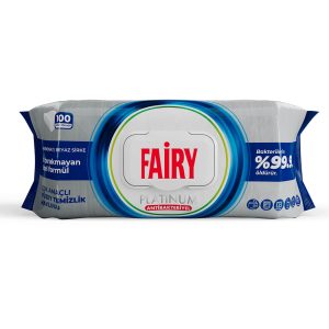 Fairy Platinum antibakterinės valymo servetėlės 100 vnt.