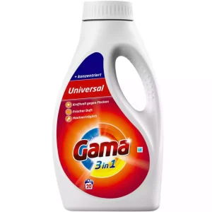Gama 3in1 Universal skalbimo gelis 1 L 20 plovimų