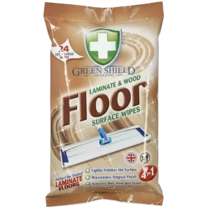 Green Shield Laminate & Wood Floor Wipes 24 vnt.