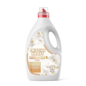 Frische Kraft 6in1 White skalbimo gelis, 135 skalbimų, baltoms drabužių spalvoms