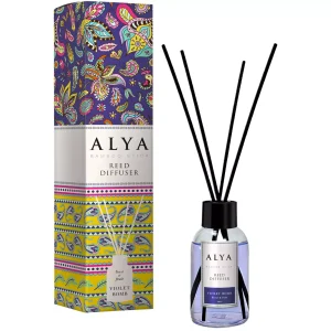 Alya namų kvapų difuzorius „Tropic Breeze“ 100 ml – tropinis aromatas su natūraliomis lazdelėmis.