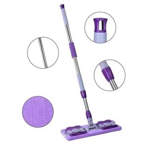 Sleepy TR1765 šluota drėgnoms servetėlėms – su teleskopine rankena ir 360° galvute, patogiam grindų valymui.