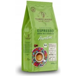 Tempelmann Aurelias BIO Caffè Crema 100% Arabica kavos pupelės 1 kg