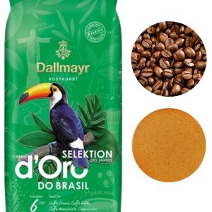 Dallmayr Crema d’Oro Do Brasil kavos pupelės 1 kg