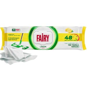 Fairy Power Lemon grindų valymo servetėlės 50 vnt