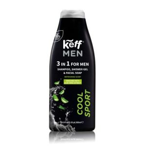KEFF MEN 3in1 Cool Sport dušo gelis 500 ml