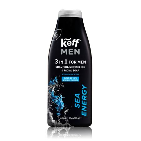 KEFF MEN 3in1 Sea Energy dušo gelis 500 ml