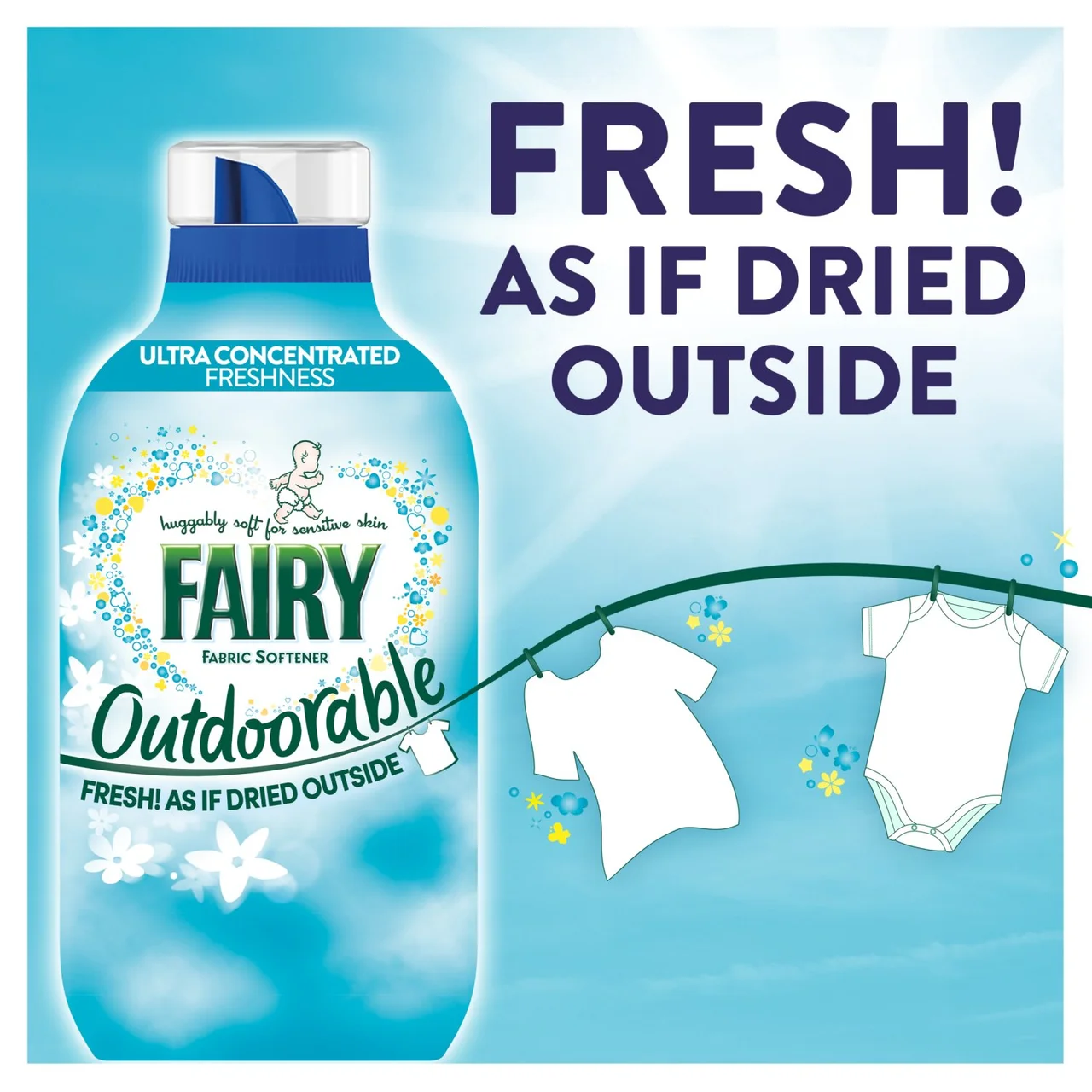 Fairy Outdoorable minkštiklis 55 skalbimai