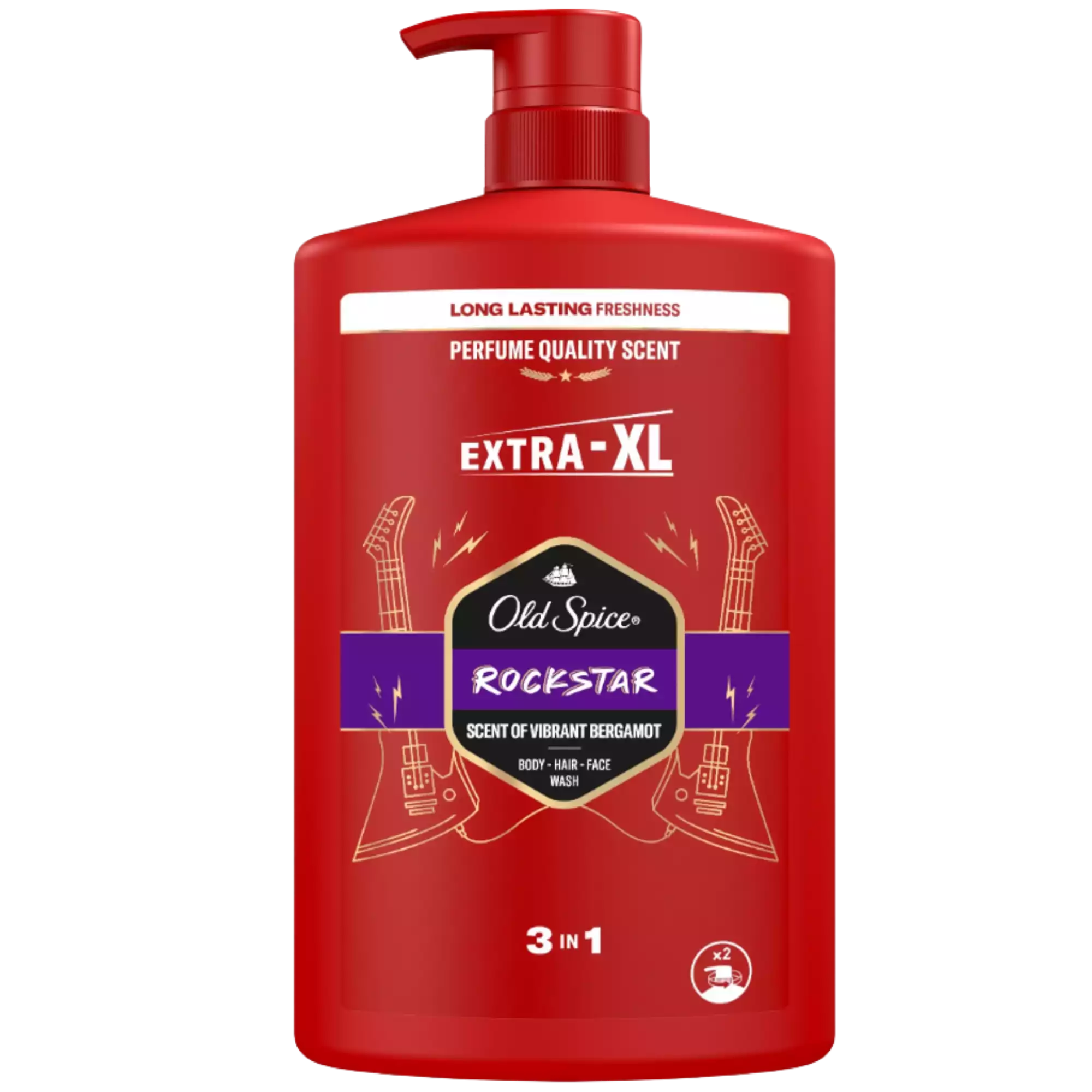 Old Spice Rockstar 3in1 dušo želė vyrams kūnui plaukams ir veidui 1 l 🎸🚿🔥