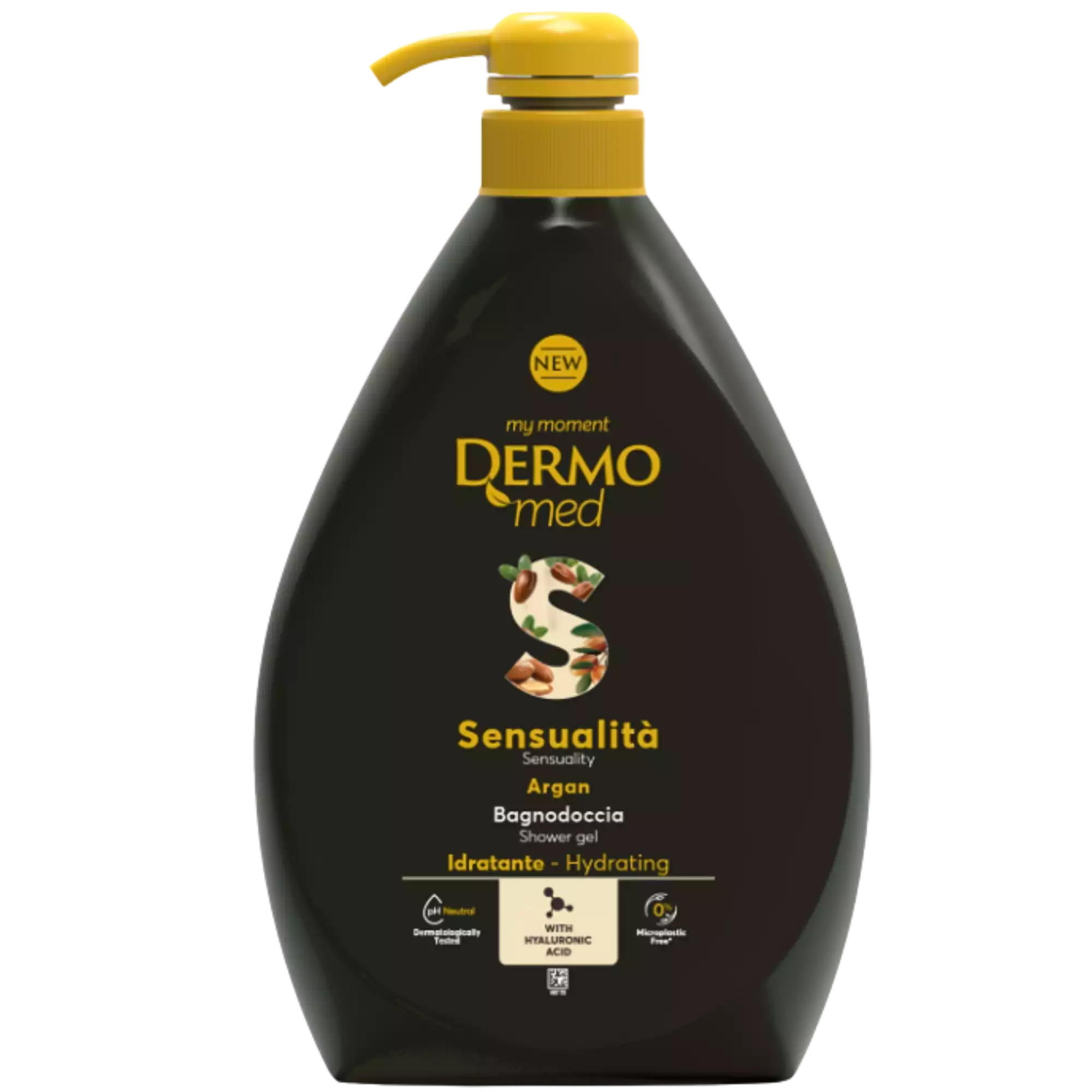 Dermomed Sensualità Argan dušo želė ir vonios prausiklis su dozatoriumi 1 l
