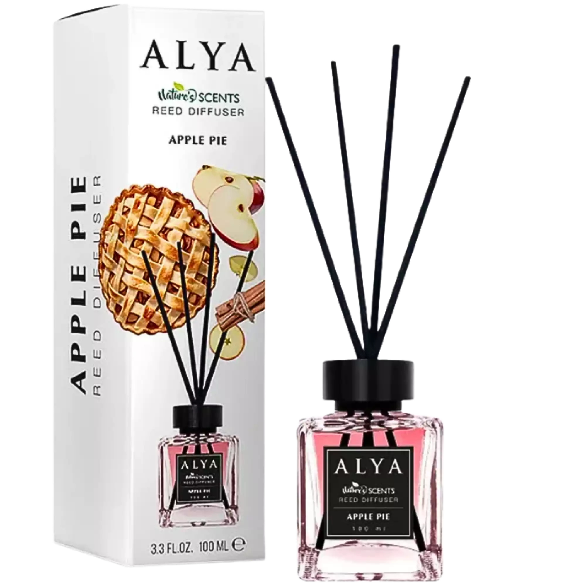 ALYA Nature Scents Apple Pie namų kvapas su lazdelėmis 100 ml 🍎🥧