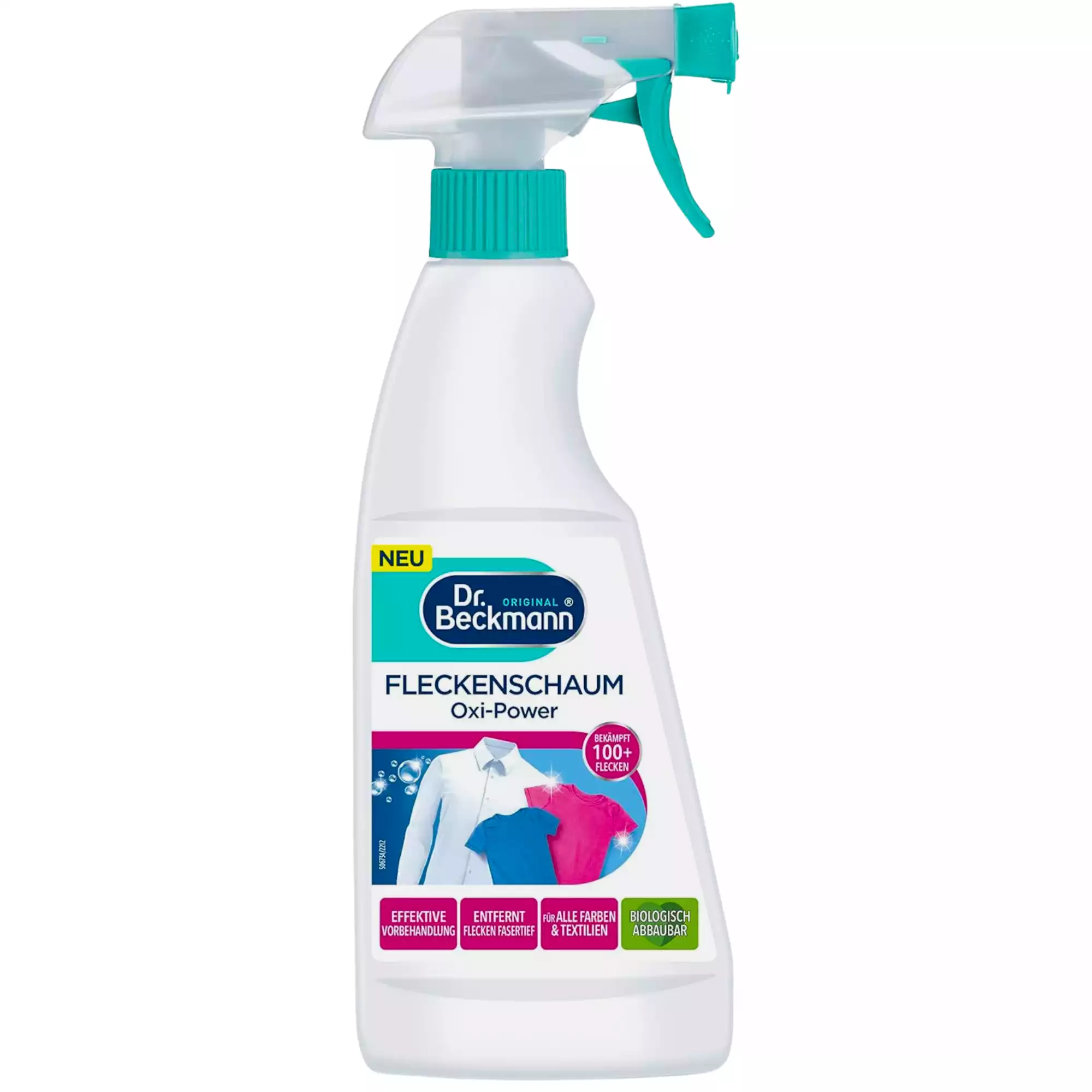 Dr. Beckmann Oxi dėmių šalinimo putos baltiems ir spalvotiems audiniams 500 ml