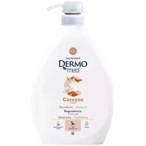 Dermomed Carezza Almond dušo želė ir vonios prausiklis su dozatoriumi 1 l