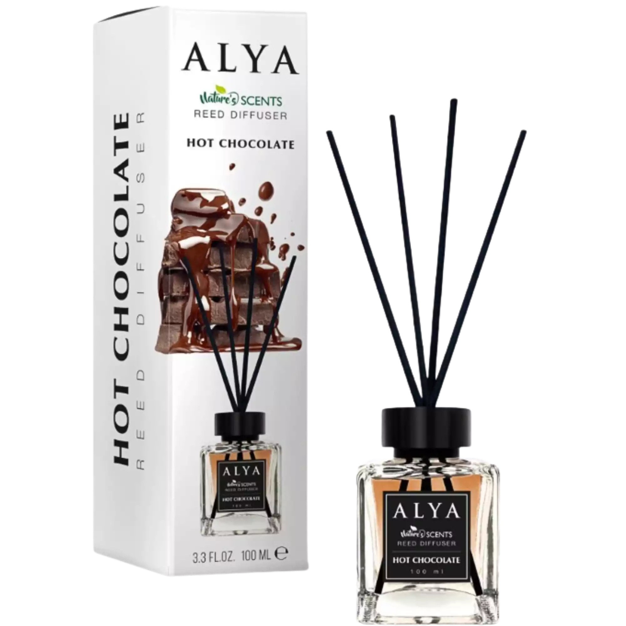 ALYA Nature Scents Hot Chocolate namų kvapas su lazdelėmis 100 ml 🍫☕